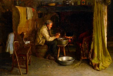 Aardappelen schillen, 1900